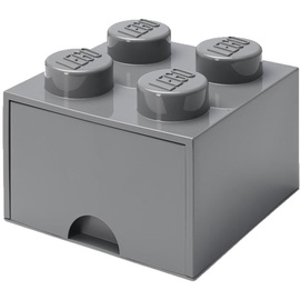 Uzglabāšanas kaste LEGO® Storage Brick Drawer 4, 4.7 l, tumši pelēka, 25 x 25 x 18 cm