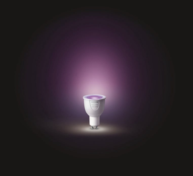 Lemputė Philips Hue White & Colour Ambience LED, MR16, balta, GU10, 6.5 W, 250 lm