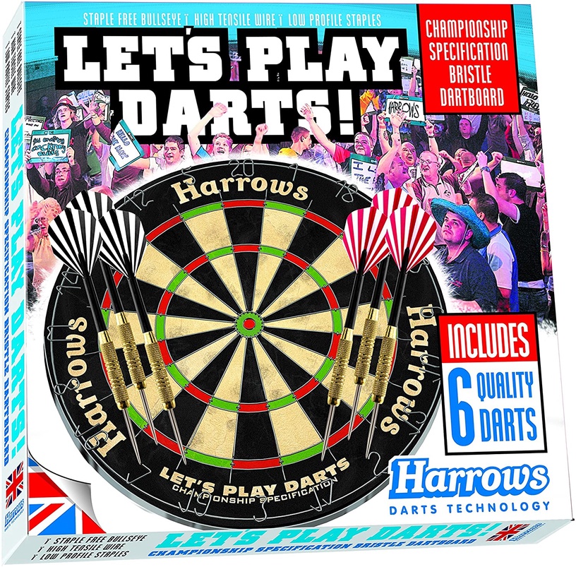 Noolemäng Harrows Let's Play Darts, must/punane/kollane, 7 tk