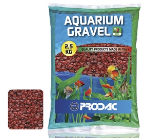 Грунт Prodac Aquarium Gravel Hipika Q9, 2.5 кг, красный