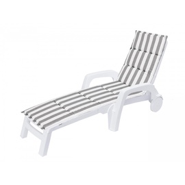 Kėdės pagalvėlė Hobbygarden Alice ALIPBP8, balta/pilka, 182 x 42 cm