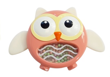 Zobu riņķis Lean Toys Owl, sarkana