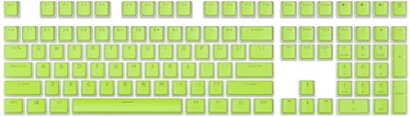 Колпачки клавиш Royal Kludge Pudding PBT Keycaps 104 pcs Apple Green PBT ISO, зеленый
