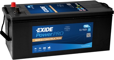 Akumulators Exide Power Pro Agri & Construction EJ1523, 12 V, 152 Ah, 1130 A