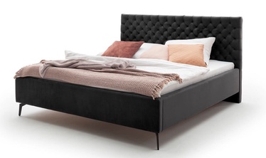 Кровать LA Maison, 160 x 200 cm, черный/графитовый, с решеткой