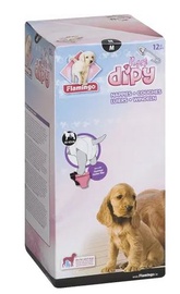 Sauskelnės šunims Flamingo Puppy Dipy 510586, M, 12 vnt.