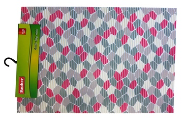 Tualetes poda paklājiņš Sauber Red mosaic, sarkana/pelēka, 55 cm x 80 cm