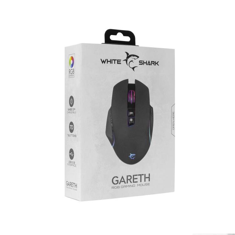 Игровая мышь White Shark GM-5009 Gareth, черный
