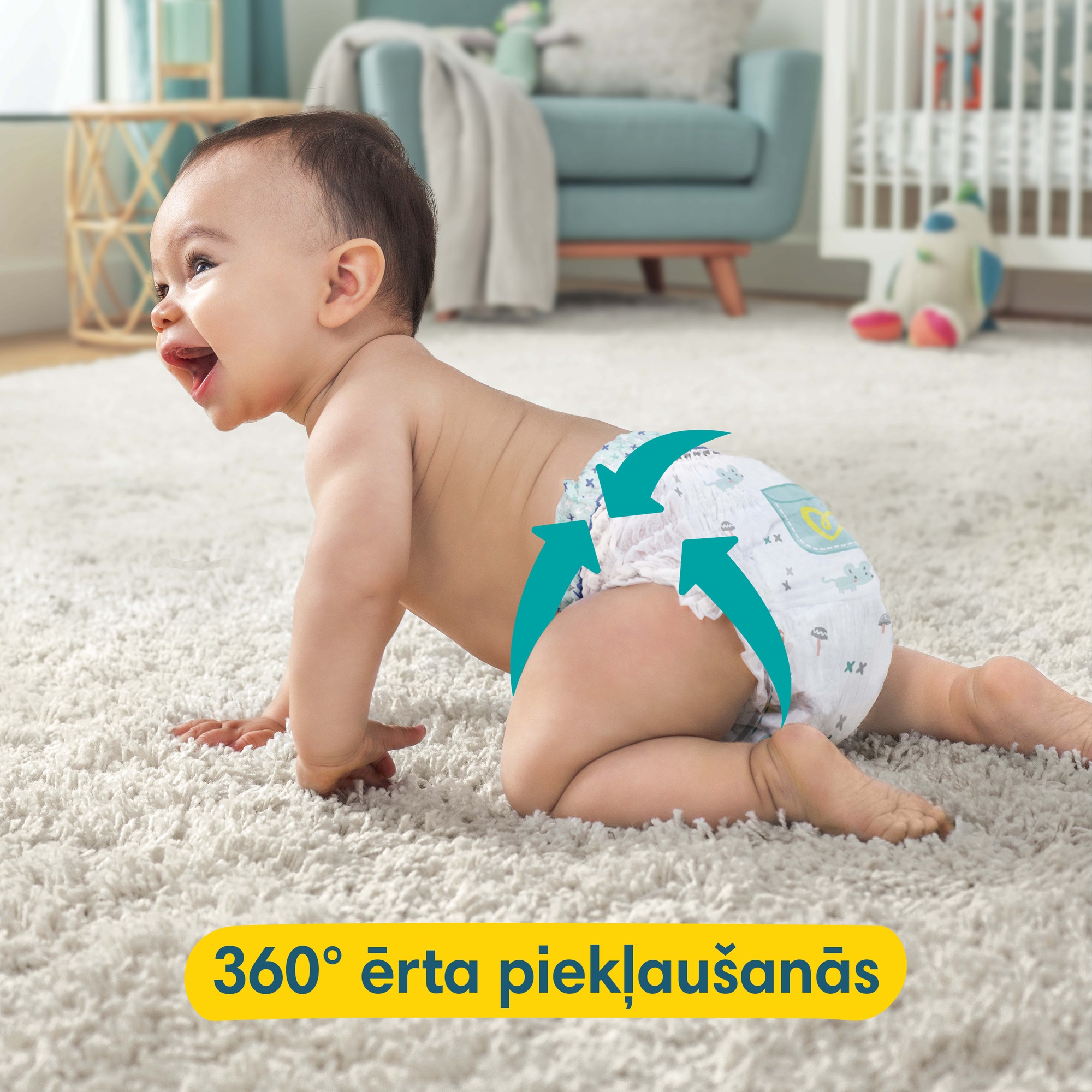 Pampers Pants Maxi - Pañales braguita, talla 4 (9-15 kg), 52 uds.