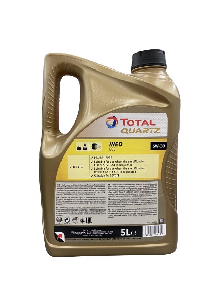 Mootoriõli Total Qartz Ineo ECS 5W - 30, sünteetiline, sõiduautole, 5 l