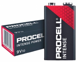 Батареи Duracell ProCell Intense, 6LR61, 9 В, 10 шт.