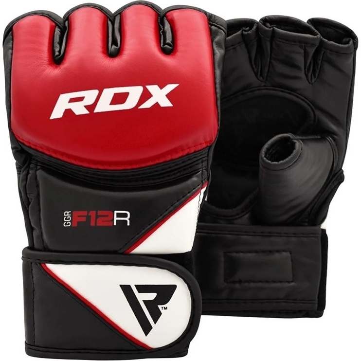 Перчатки для ММА RDX Grappling F12 GGR-F12R, красный, S