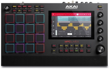 MIDI klaviatuur AKAI MPC Live II, must