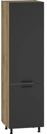 Кухонный шкаф Halmar Vento DL-60/214, дубовый/антрацитовый, 560 мм x 600 мм x 214 мм