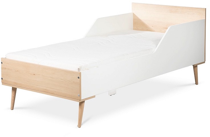 Детская кровать LittleSky Sofie, белый/бук, 184 x 84 см