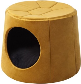 Guļvieta mājdzīvniekiem Doggy R2 Turtle, dzeltena, 67 cm x 67 cm