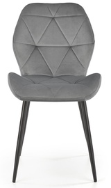 Valgomojo kėdė K453, matinė, pilka, 48 cm x 53 cm x 86 cm