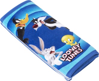 Смягчитель ремней безопасности Compass Looney Tunes, 19 см x 8 см, синий