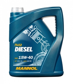 Motoreļļa Mannol Diesel 15W - 40, minerālu, vieglajam auto, 5 l