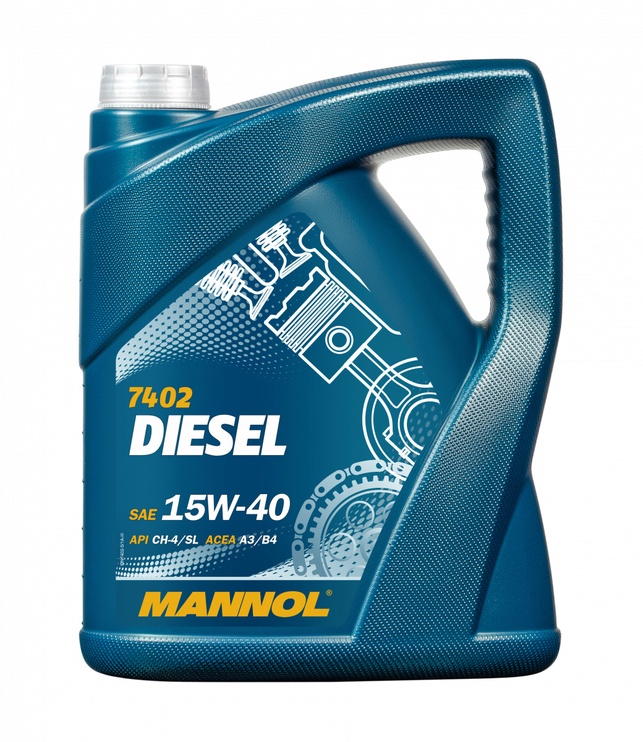 Машинное масло Mannol Diesel 15W - 40, минеральное, для легкового автомобиля, 5 л
