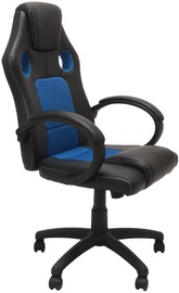 Biroja krēsls Top E Shop Enzo, 63 x 60 x 108 - 118 cm, zila/melna