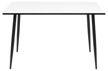 Обеденный стол Wilma Dining Table, белый/черный, 1200 мм x 800 мм x 750 мм