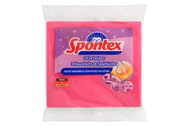 Šluostė, universali Spontex Fastwipes 97044199, įvairių spalvų, polipropilenas (pp)/viskozė, 3 vnt.