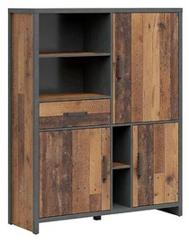 Шкафчики Weston S483-REG3D1S-SOSTC/MTA, коричневый/темно-серый, 120 см x 40 см x 150 см