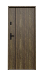 Uks siseruumid Classic Domoletti, parempoolne, pruun, 206 x 89 x 5 cm