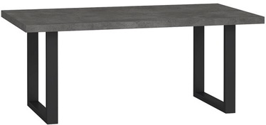Kafijas galdiņš Forte Industry, melna/pelēka, 110 cm x 60 cm x 45 cm