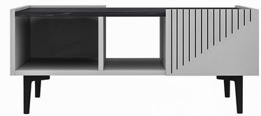 Журнальный столик Kalune Design Draw, белый/черный, 620 мм x 940 мм x 400 мм