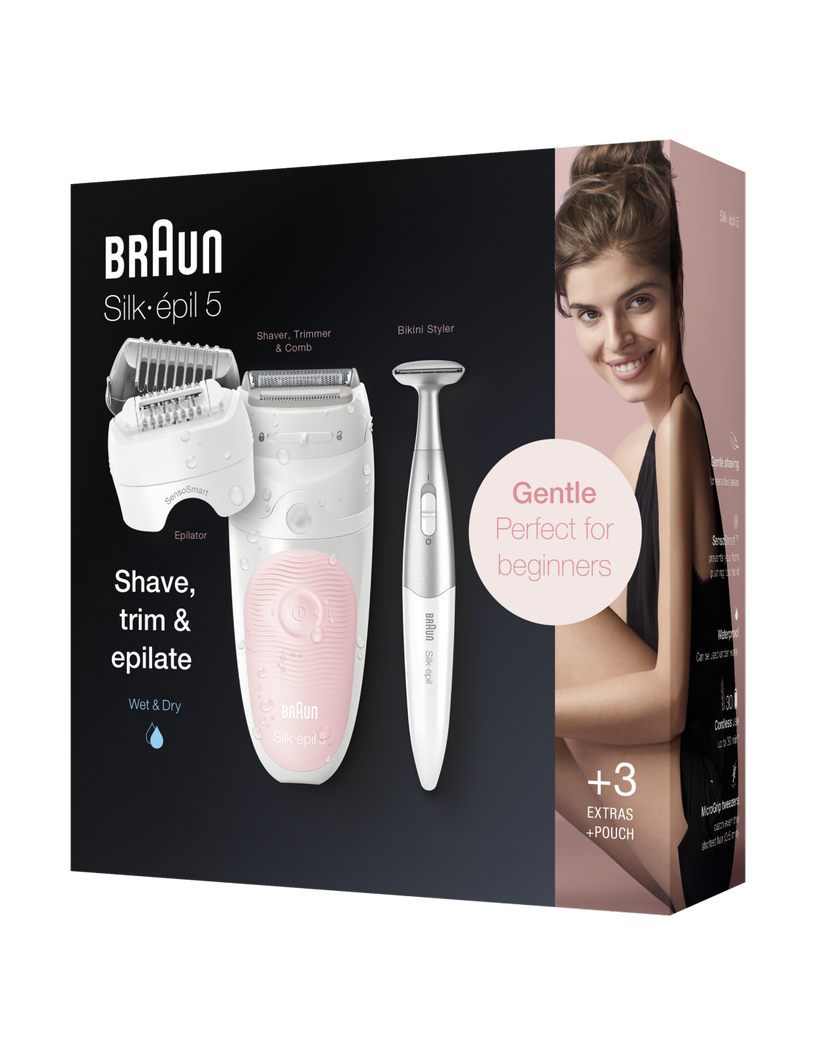 Epilaator Braun Silk-épil 5 SES5820, valge/roosa