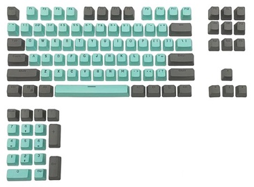 Колпачки клавиш Royal Kludge OEM PBT Keycaps 104 pcs Tiffany PBT, черный/зеленый