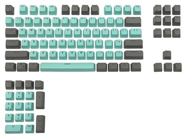 Klaviatūros dangtelis Royal Kludge OEM PBT Keycaps 104 pcs Tiffany PBT, juoda/žalia