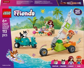 Konstruktor LEGO® Friends Surfikoerad ja motorolleriseiklus 42641, 113 tk