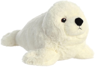 Mīkstā rotaļlieta Aurora Seal, balta