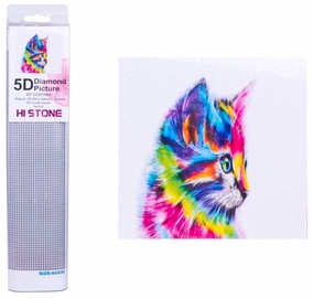 Mozaīka Norimpex Diamond Mosaic Colorful Cat 1004938, daudzkrāsains