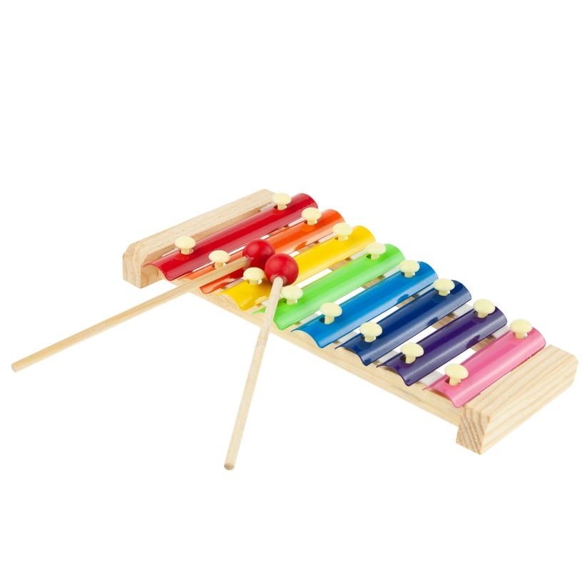 Puidust muusikariistade komplekt