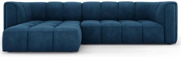 Stūra dīvāns Micadoni Home Serena 3 Seats, tumši zila, kreisais, 256 x 160 cm x 70 cm