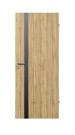 Полотно межкомнатной двери Domoletti Loretto, правосторонняя, дуб вотан, 203.5 x 84.4 x 4 см