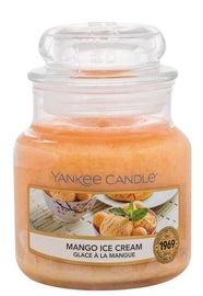 Svece, aromātiskā Yankee Candle Mango Ice Cream, 20 - 30 h, 104 g, 86 mm x 58 mm