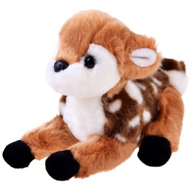 Mīkstā rotaļlieta Bambi, brūna/balta, 14 cm