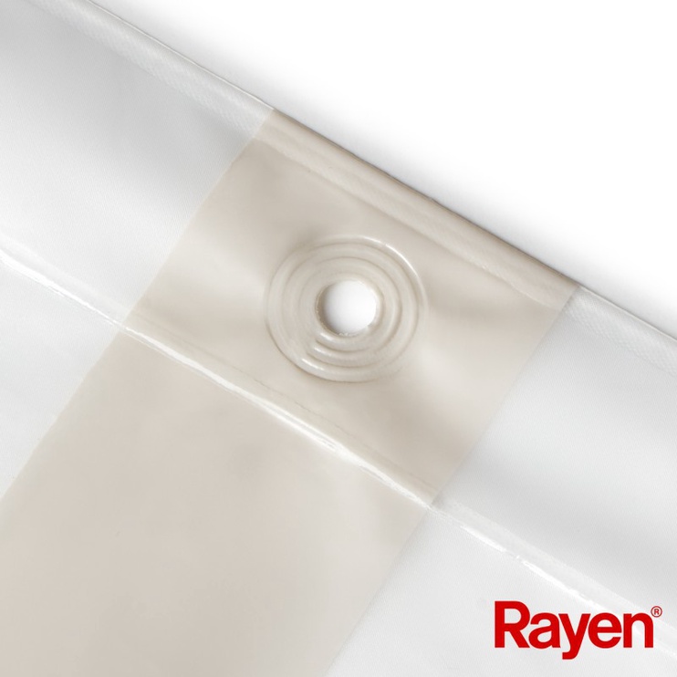 Vannas istabas aizkars Rayen, balta/bēša, 1800 mm x 2000 mm
