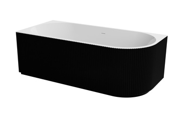 Vann, teisaldatav Besco Denaya Black&White, 170 cm x 78 cm x 58 cm, vasakpoolne
