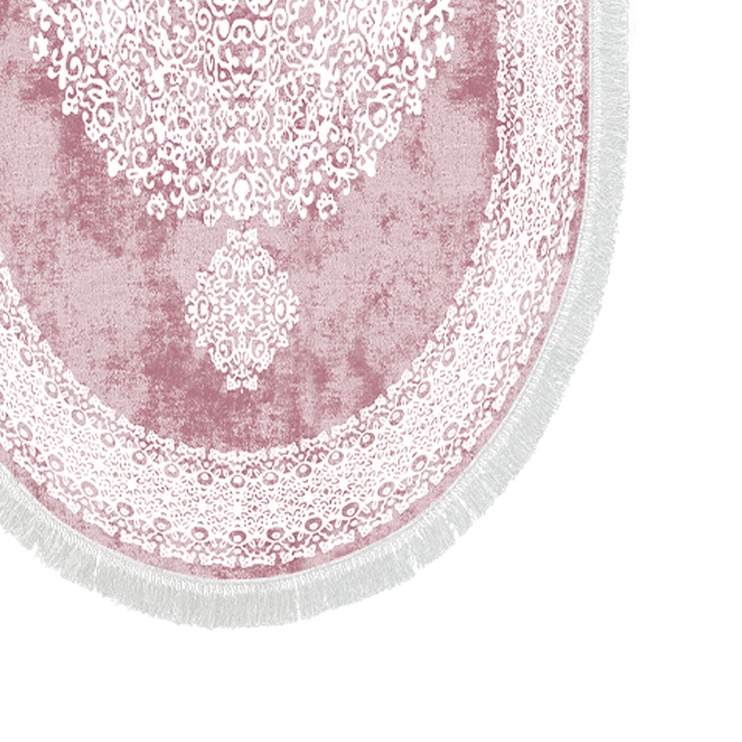 Vannitoamattide komplekt Foutastic 410602-O 299ANR1662, valge/roosa, 150 cm x 60 cm