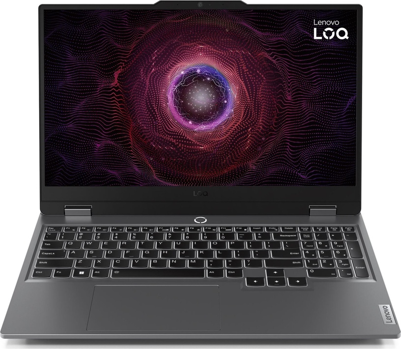 Ноутбук Lenovo LOQ 15 83DX008TPB, 8645HS, 16 GB, 512 GB, 15.6 ″, RTX 4060, серый, en