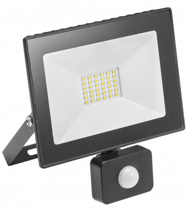 Prožektors GTV G-Tech, 30 W, 2400 lm, 4000 °K, IP65, melna