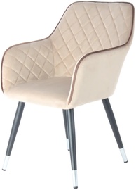 Ēdamistabas krēsls Kayoom Amino 625, brūna/bēša, 61 cm x 58.8 cm x 86 cm