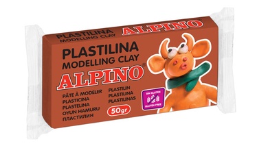 Plastilinas Alpino 1ADP00006601, ruda, 50 g