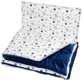 Комплект одеяла и подушки Black Red White Cosmos, 135 см x 100 см, синий, 3 шт.